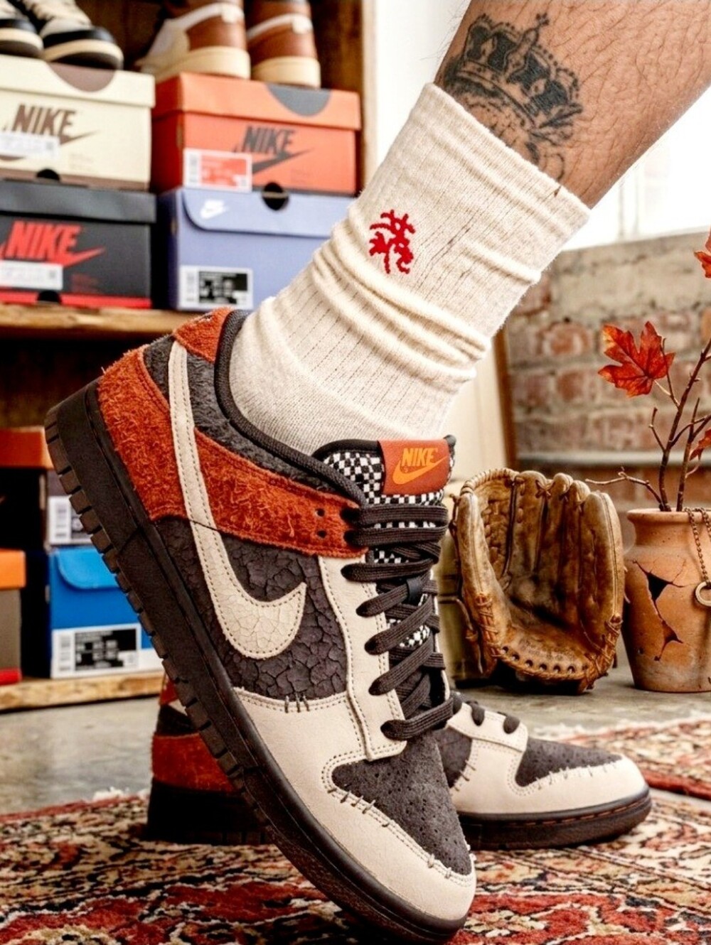 Nike Dunk Low Red Panda Sneakers
